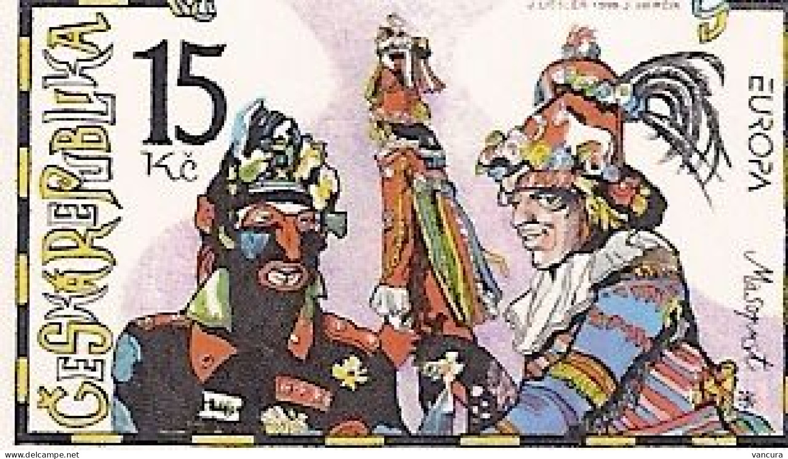 ** 183 - 4 Czech Republic EUROPA 1998 Folk Costumes Carnival - Nuevos