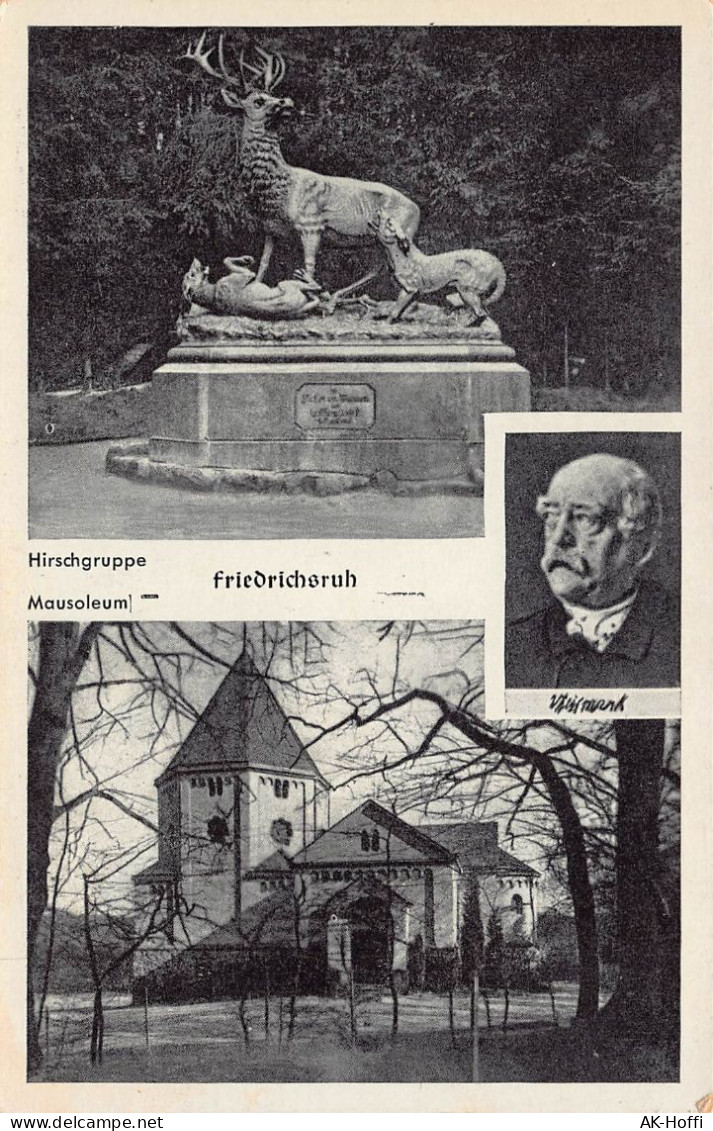 Friedrichsruh Aumühle, Skulptur Hirschgruppe, Bismarck Portrait, Mausoleum - Friedrichsruh