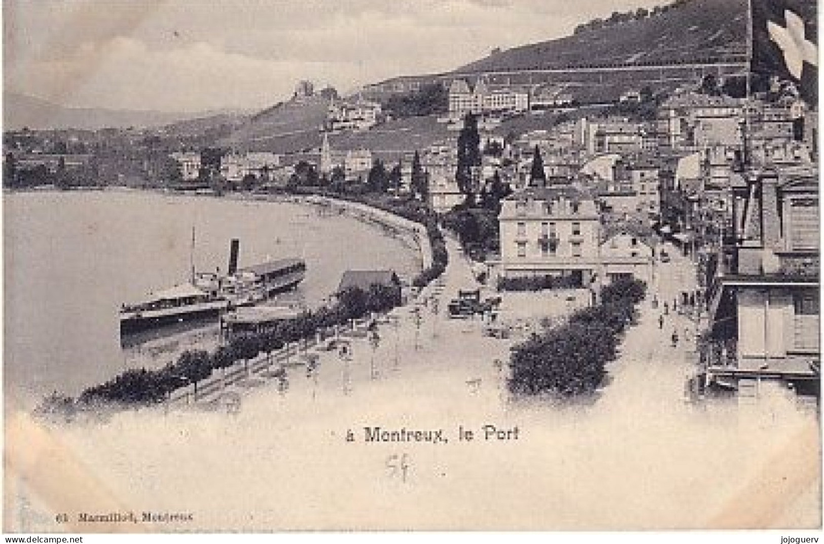 Montreux , Le Port , ( Bateau Promenade ? Avant 1903 ? - Montreux