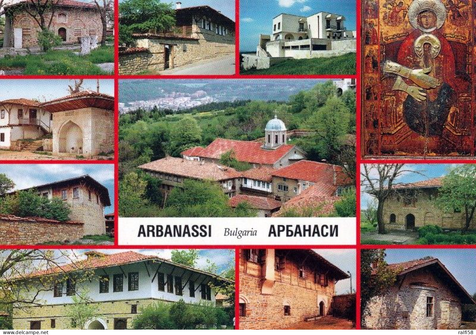 1 AK Bulgarien / Bulgaria * Ansichten Von Arbanassi Bildmitte Das Kloster Hl. Nicolas, Weitere Kierchen Und Hist. Häuser - Bulgaria