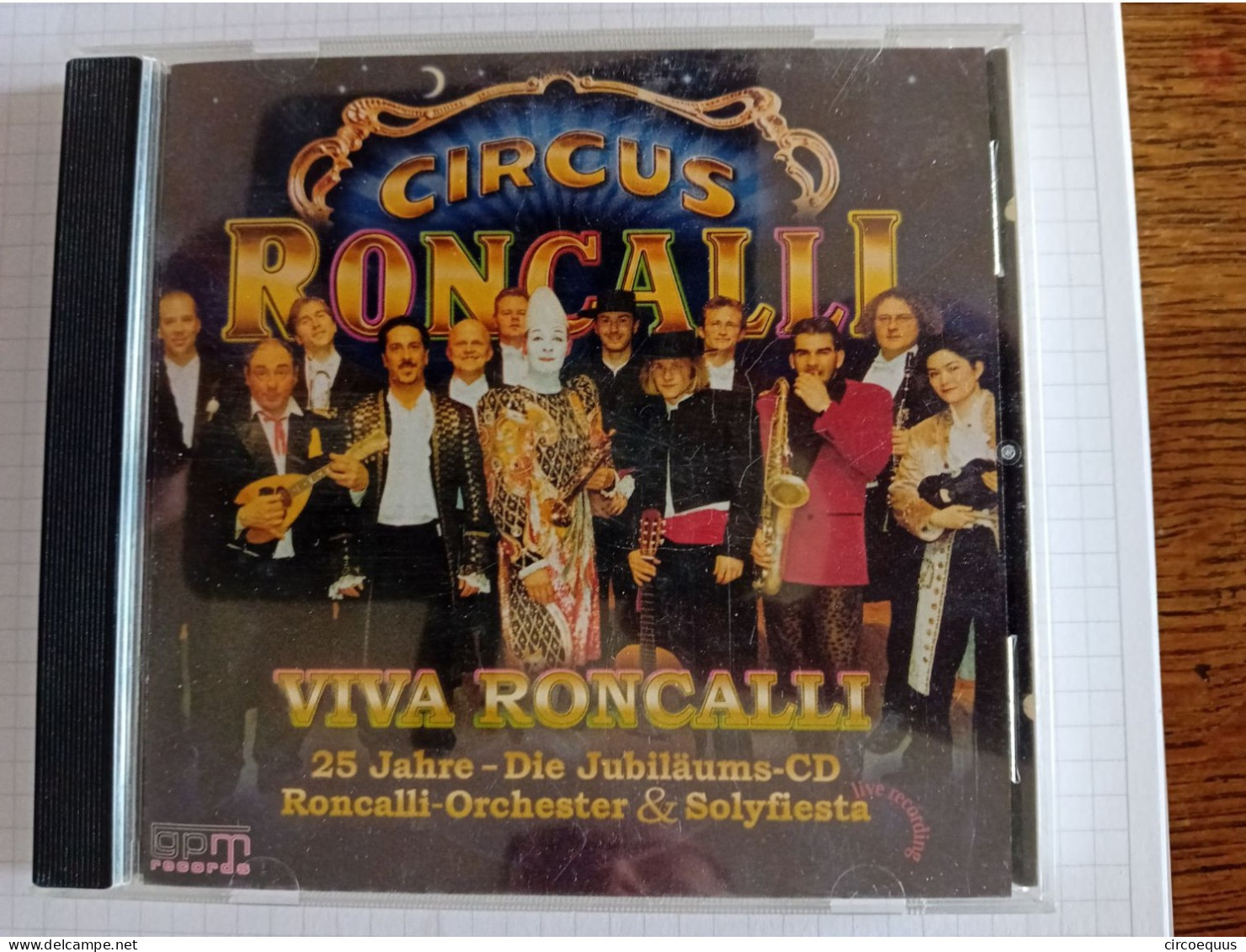 Circus Cirque Zirkus Circo Music Musique Roncalli  Cd - Autres & Non Classés
