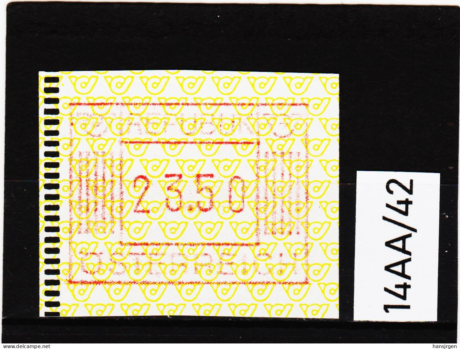 14AA/42  ÖSTERREICH 1983 AUTOMATENMARKEN 1. AUSGABE  23,50 SCHILLING   ** Postfrisch - Machine Labels [ATM]