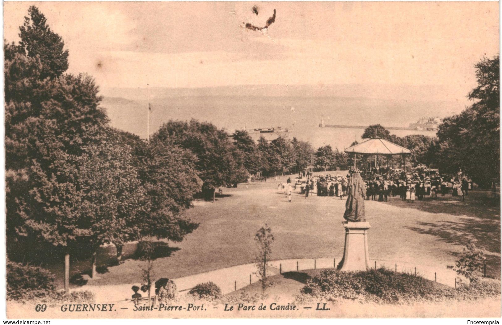 CPA Carte Postale Royaume Uni Guernsey  Saint Pierre Port Parc De Candie   VM79146 - Guernsey