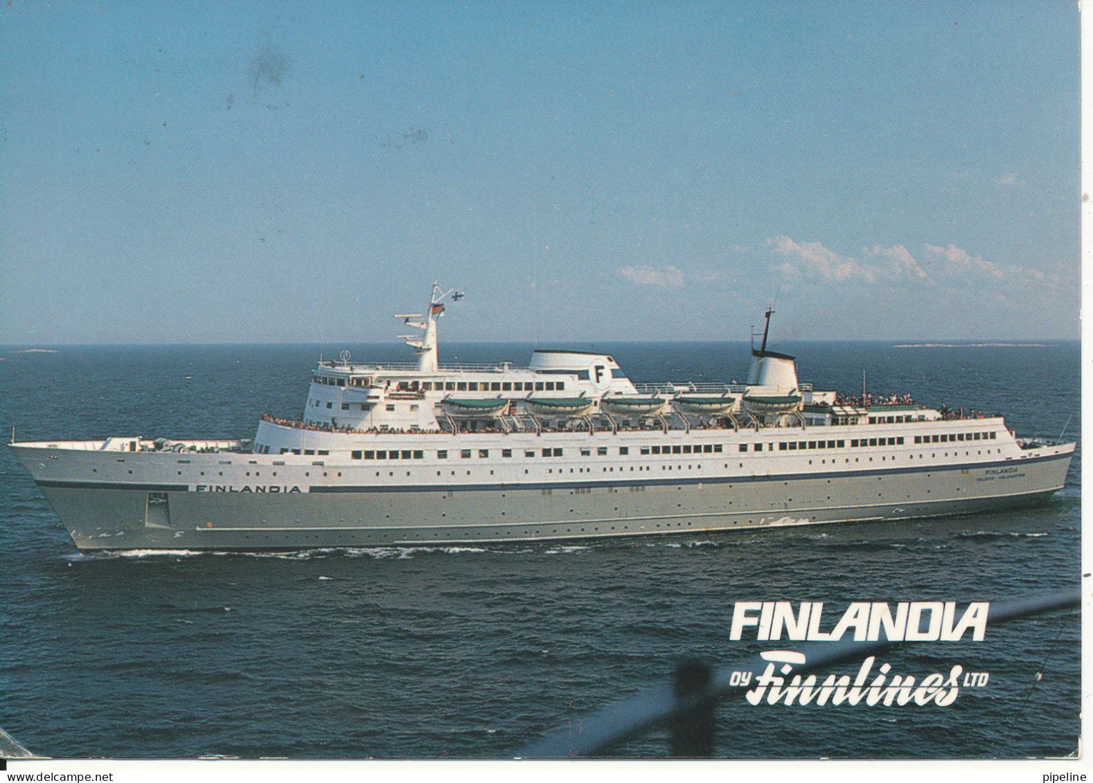 Finland Postcard Sent To Denmark 14-3-1977 Finlandia Finnlines - Finlandia