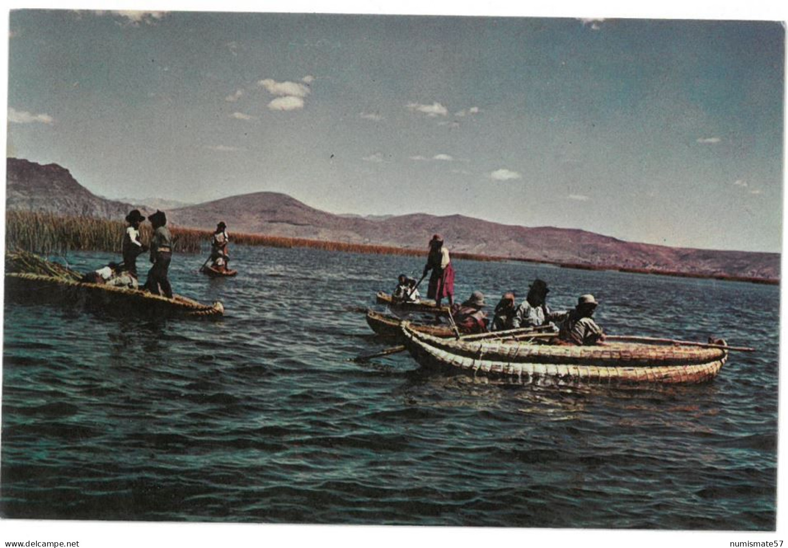 CP PEROU - PERU - Lac Titicaca - Balsa De Totora - ( Bateau - Boat - Lago - Lake ) - Peru