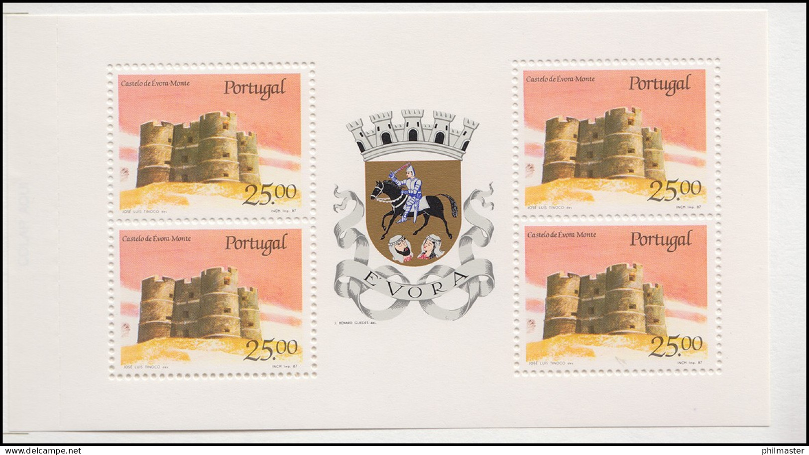 Portugal-Markenheftchen 1708 BuS Kastell Evora-Monte, Postfrisch **/ MNH - Carnets
