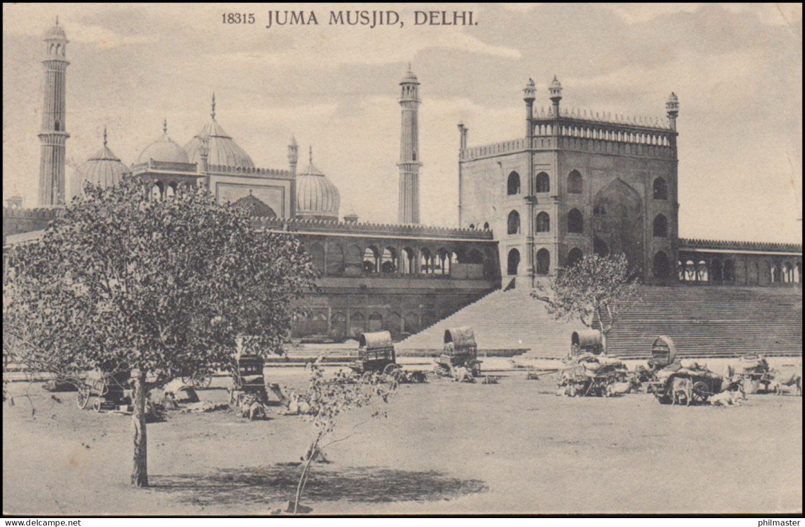 Indien: AK Freitagsmoschee Juma Musjid In Delhi, DELHI R.M.S.SET 2 - 5.12.1912 - World