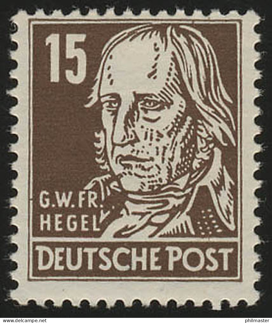 331v XII Georg Hegel 15 Pf Wz.2 XII ** - Ungebraucht