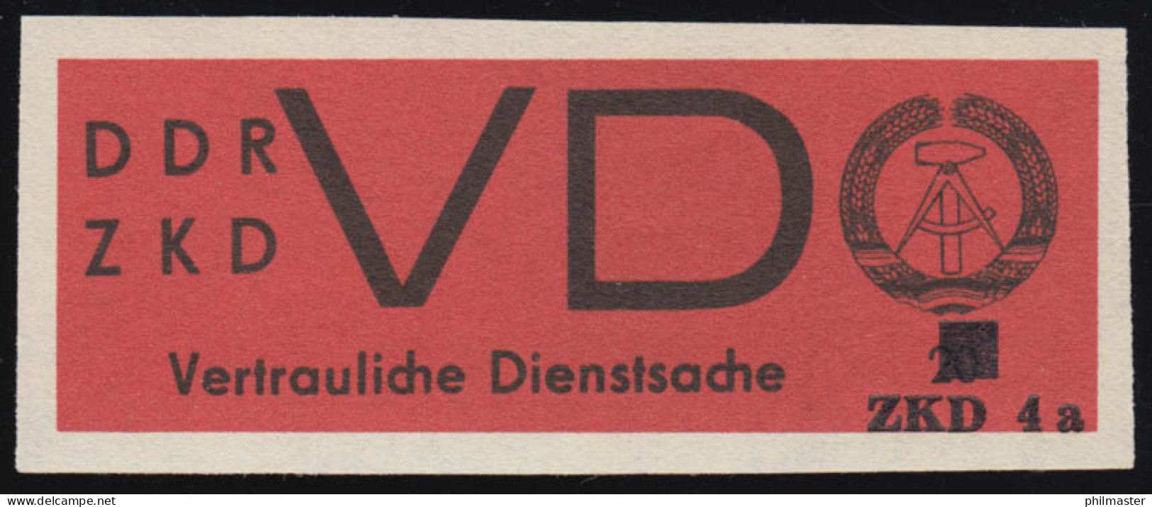 3x Dienst-D VD Mit Aufdruck ZKD4a, UNgezähnt, Gewöhnliches Papier, ** Postfrisch - Nuevos