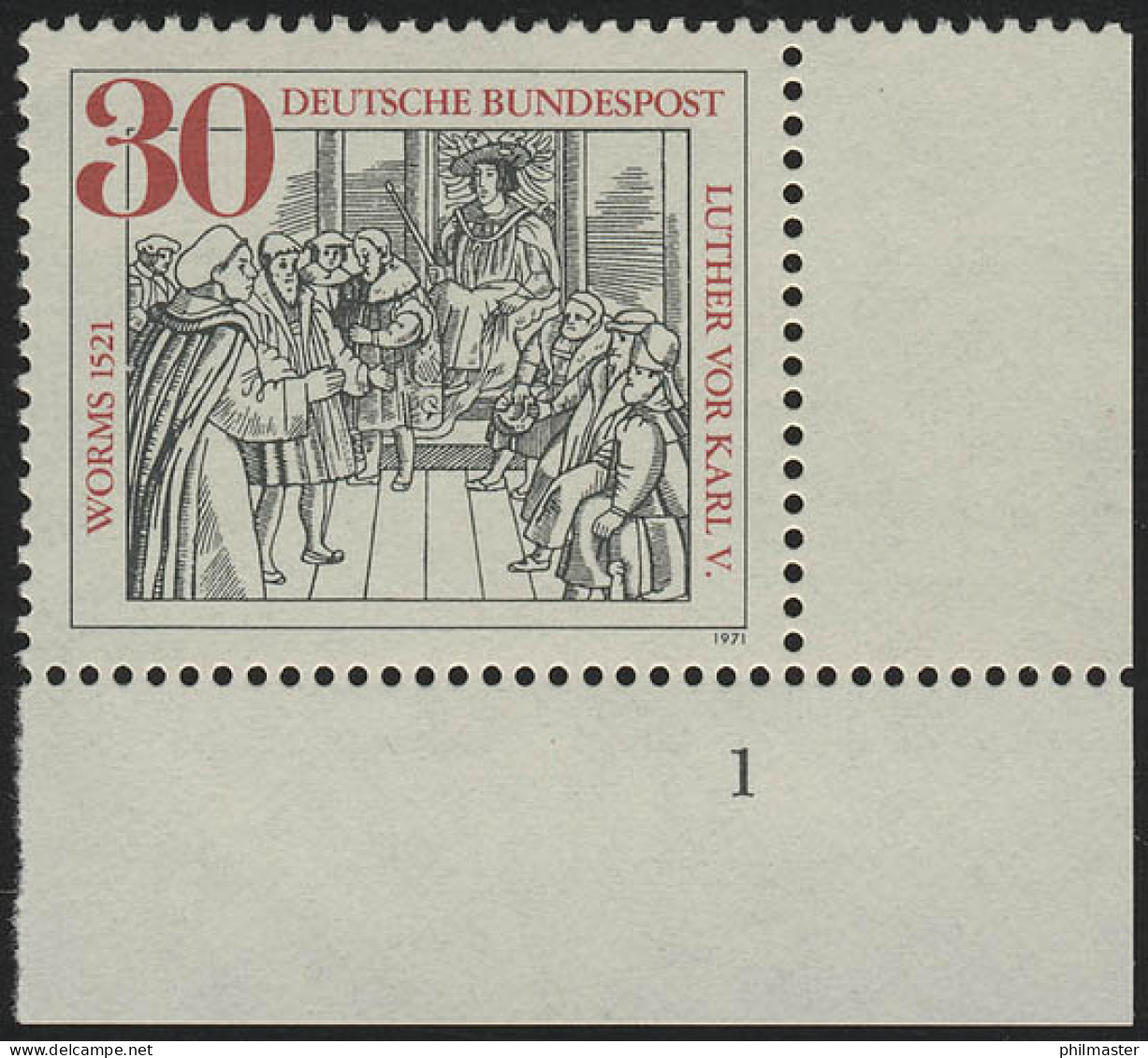 669 Wormser Reichstag ** FN1 - Unused Stamps