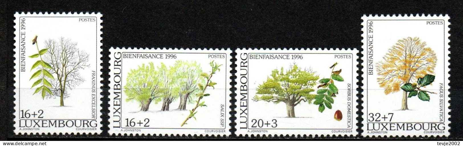 Luxemburg 1996 - Mi.Nr. 1404 - 1407 - Postfrisch MNH - Bäume Trees - Árboles