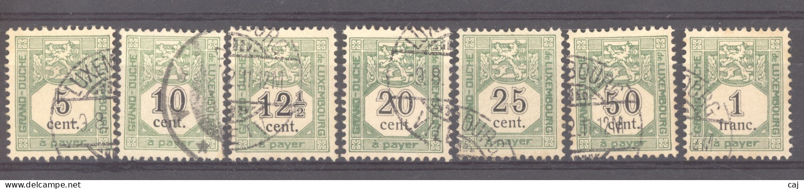 Luxembourg  -  Taxes  :  Mi  1-7  (o) - Postage Due