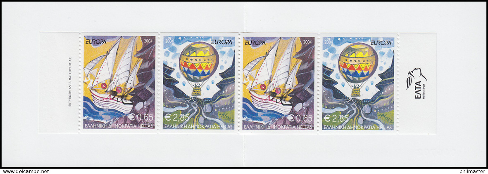 Griechenland Markenheftchen 27 Europa 2004, ** Postfrisch - Cuadernillos