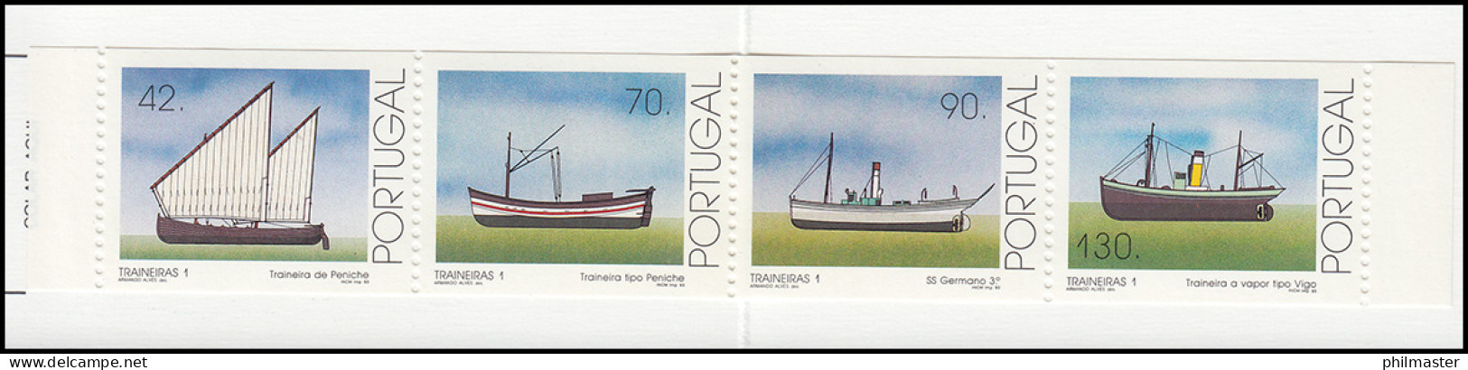 Portugal-Markenheftchen 10 Küstenfischerei Schleppnetzschiffe 1993, Postfrisch - Libretti