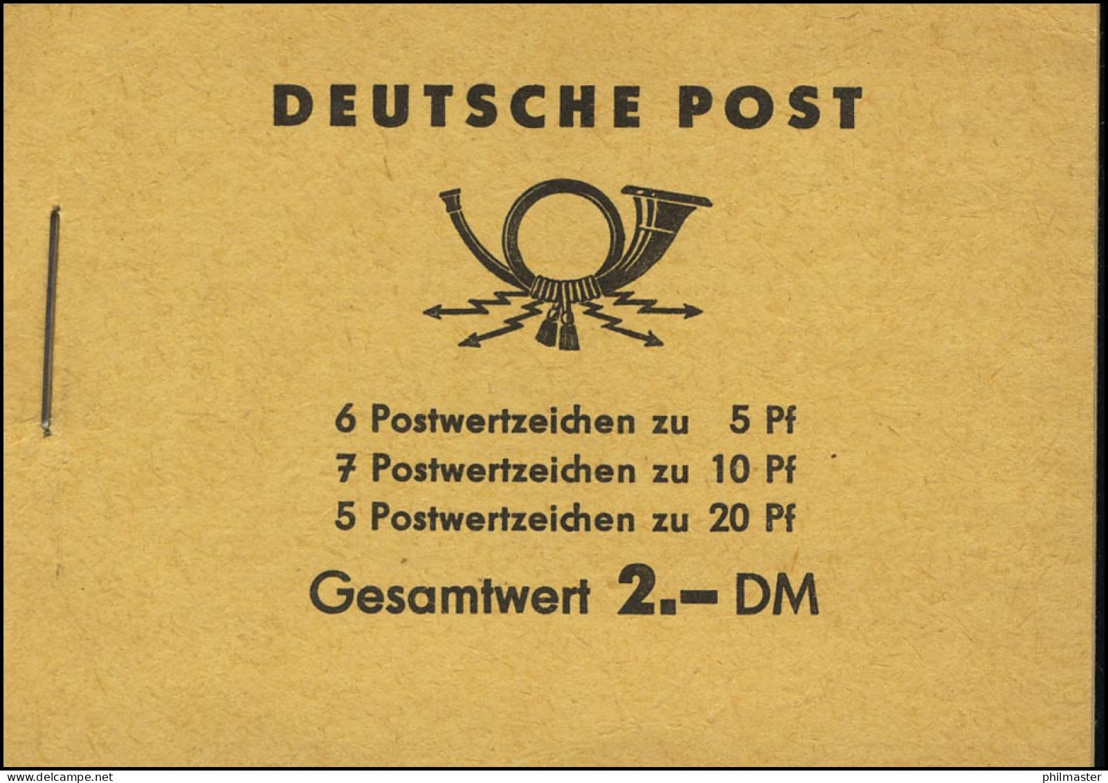 MH 3b2 Fünfjahrplan 1961 Klammer 17 Mm - Postfrisch - Booklets