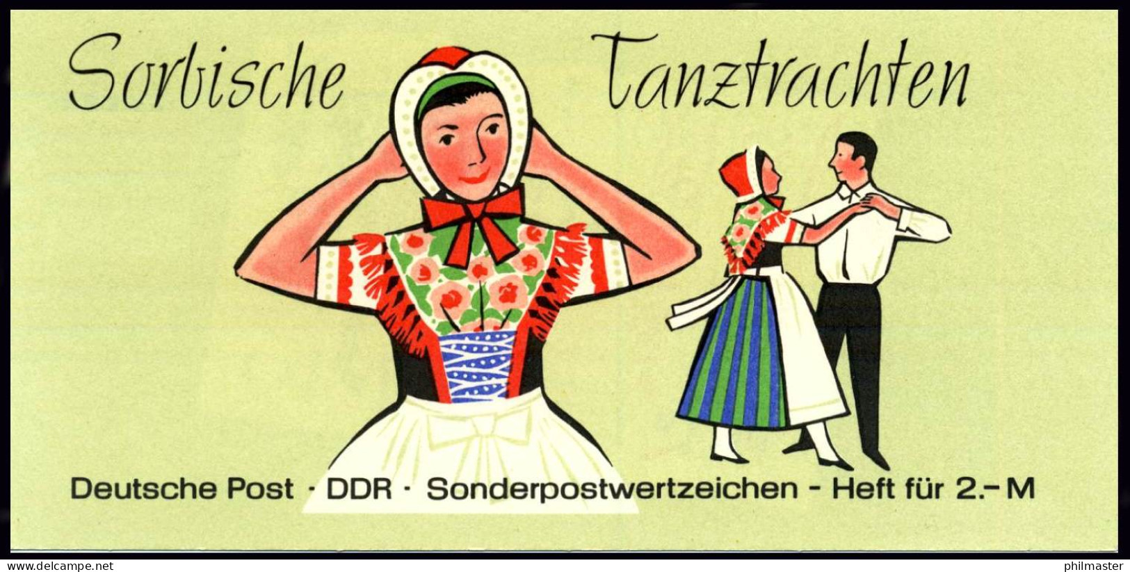 MH 5I/1a Trachten 1971/5 Ornamente, PLF Strich Unter Schleife, Feld 3 ** - Postzegelboekjes