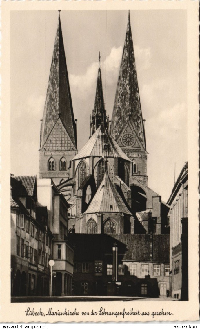 Ansichtskarte Lübeck Marienkirche Schrangenfreiheit Propaganda 1939 - Other & Unclassified