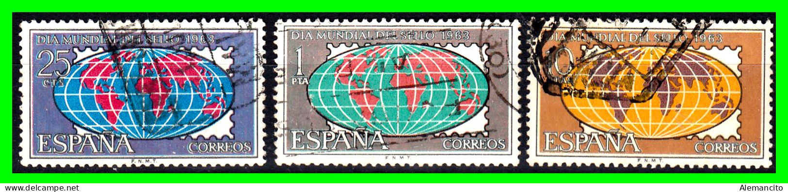 ESPAÑA SELLOS AÑO 1963   -DIA MUNDIAL DEL SELLO - SERIE - Oblitérés