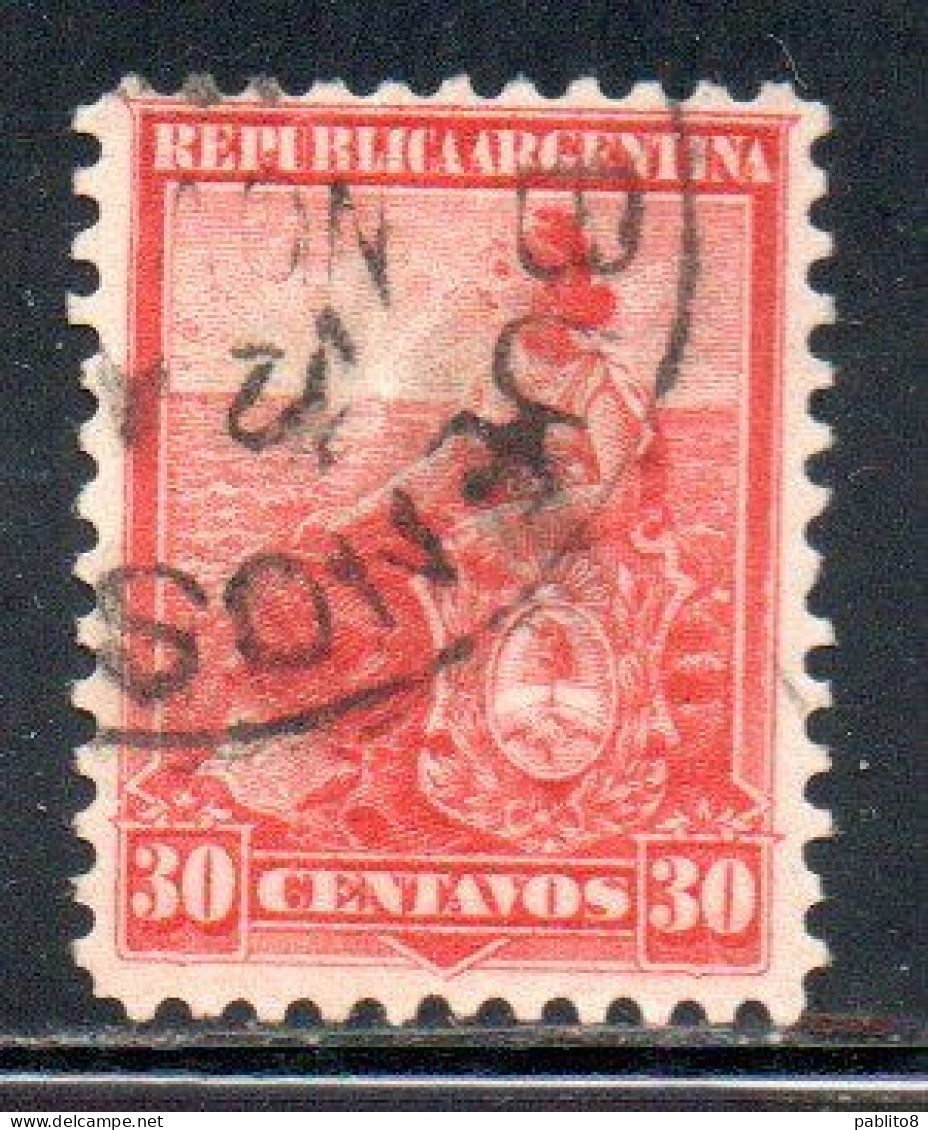 ARGENTINA 1899 1903 1901 LIBERTY SEATED 30c USED USADO OBLITERE' - Used Stamps