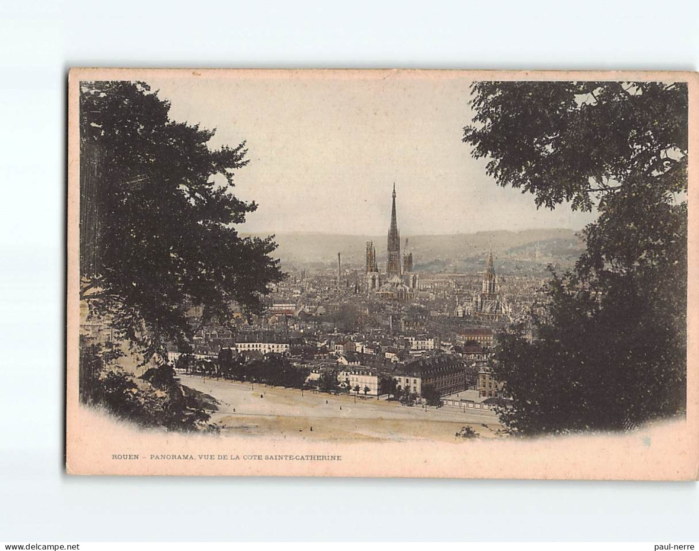 ROUEN : Panorama Vue De La Côte Sainte-Catherine - état - Rouen