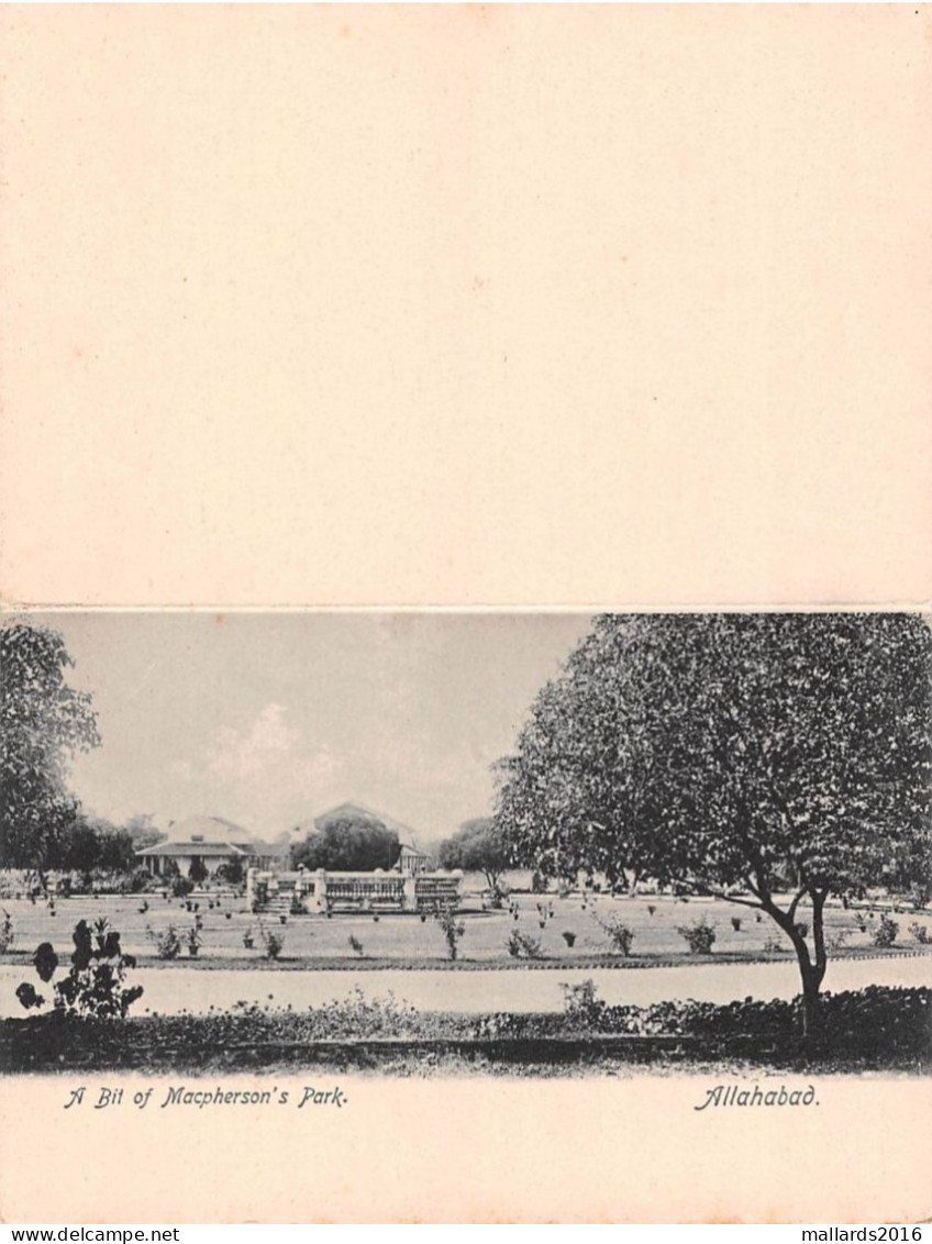 ALLAHABAD - PRAYAGRAJ, UTTAR PRADESH, INDIA - MACPHERSON'S PARK ~ A VINTAGE CARD #240319a - India