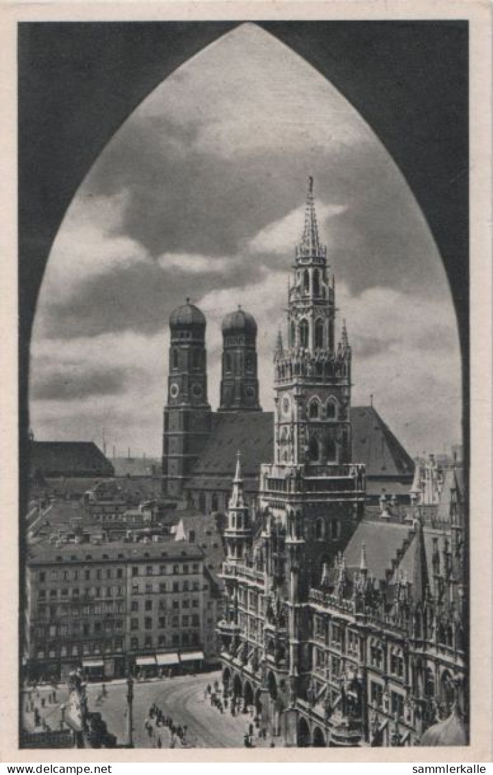 87305 - München - Rathaus Und Frauenkirche - Ca. 1955 - München