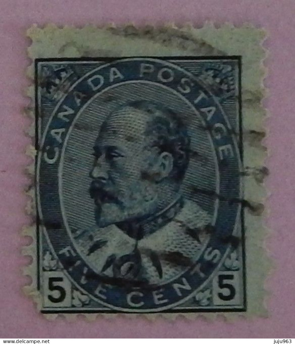 CANADA YT 80 OBLITÉRÉ "EDOUARD VII" ANNÉES 1903/1909 - Usati