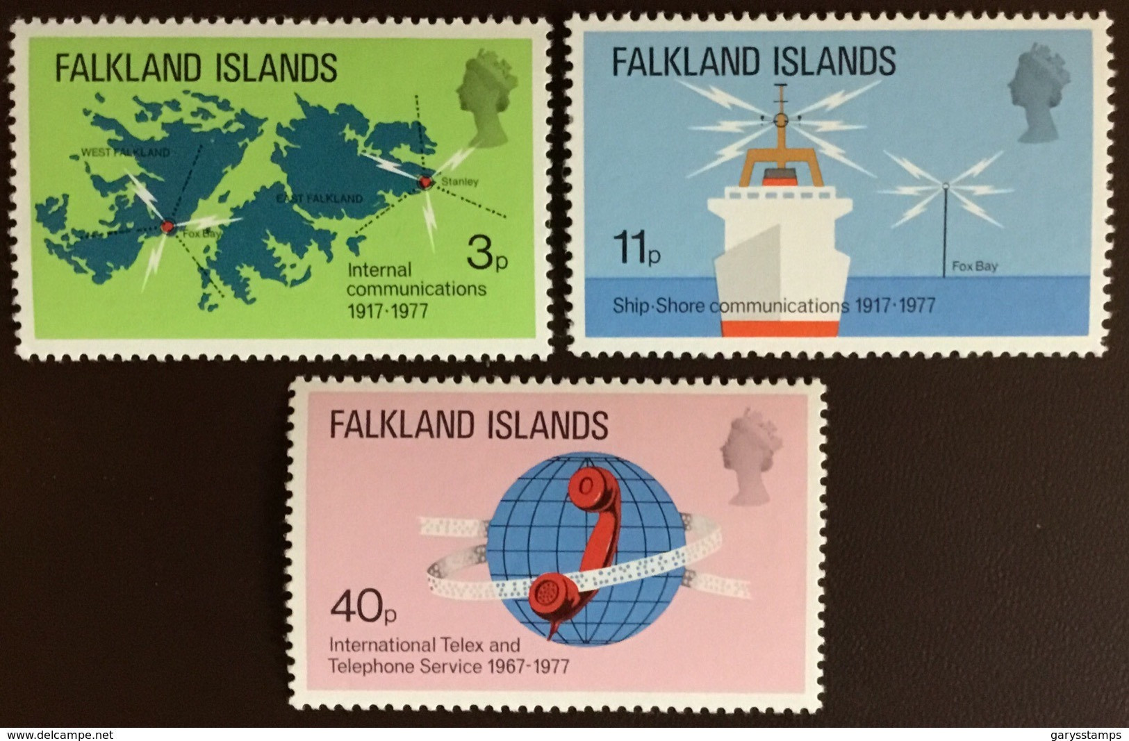 Falkland Islands 1977 Telecommunications MNH - Islas Malvinas