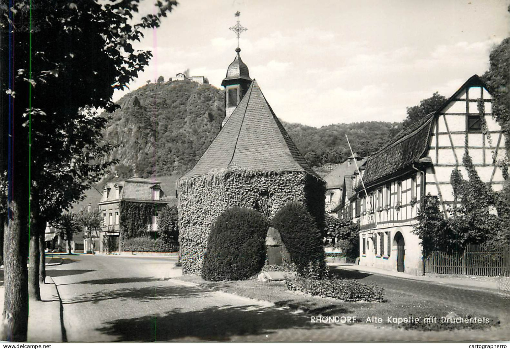 Germany Rhondorf Alte Kapelle Mit Drachenfels - Röhndorf