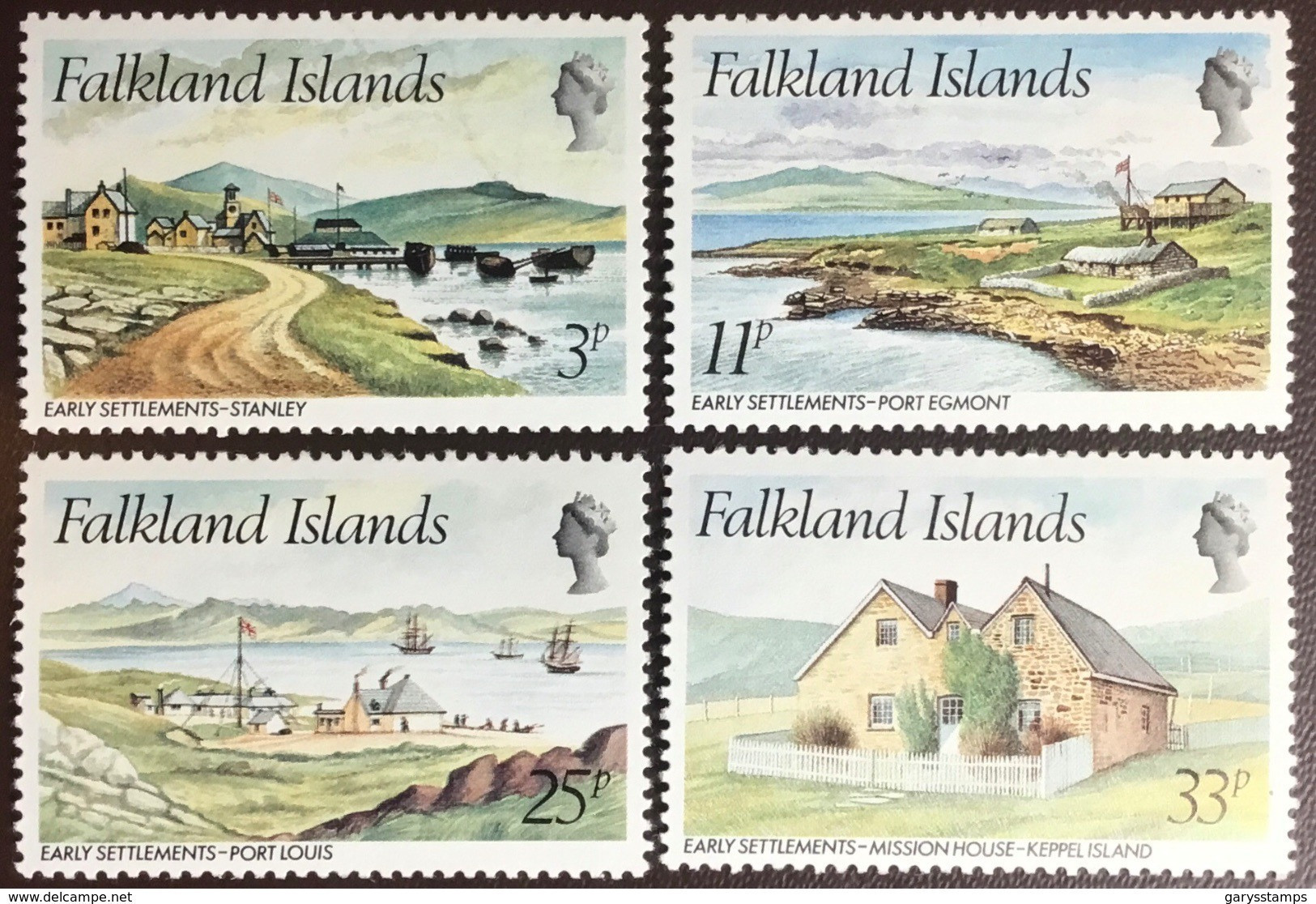 Falkland Islands 1981 Early Settlements MNH - Falkland