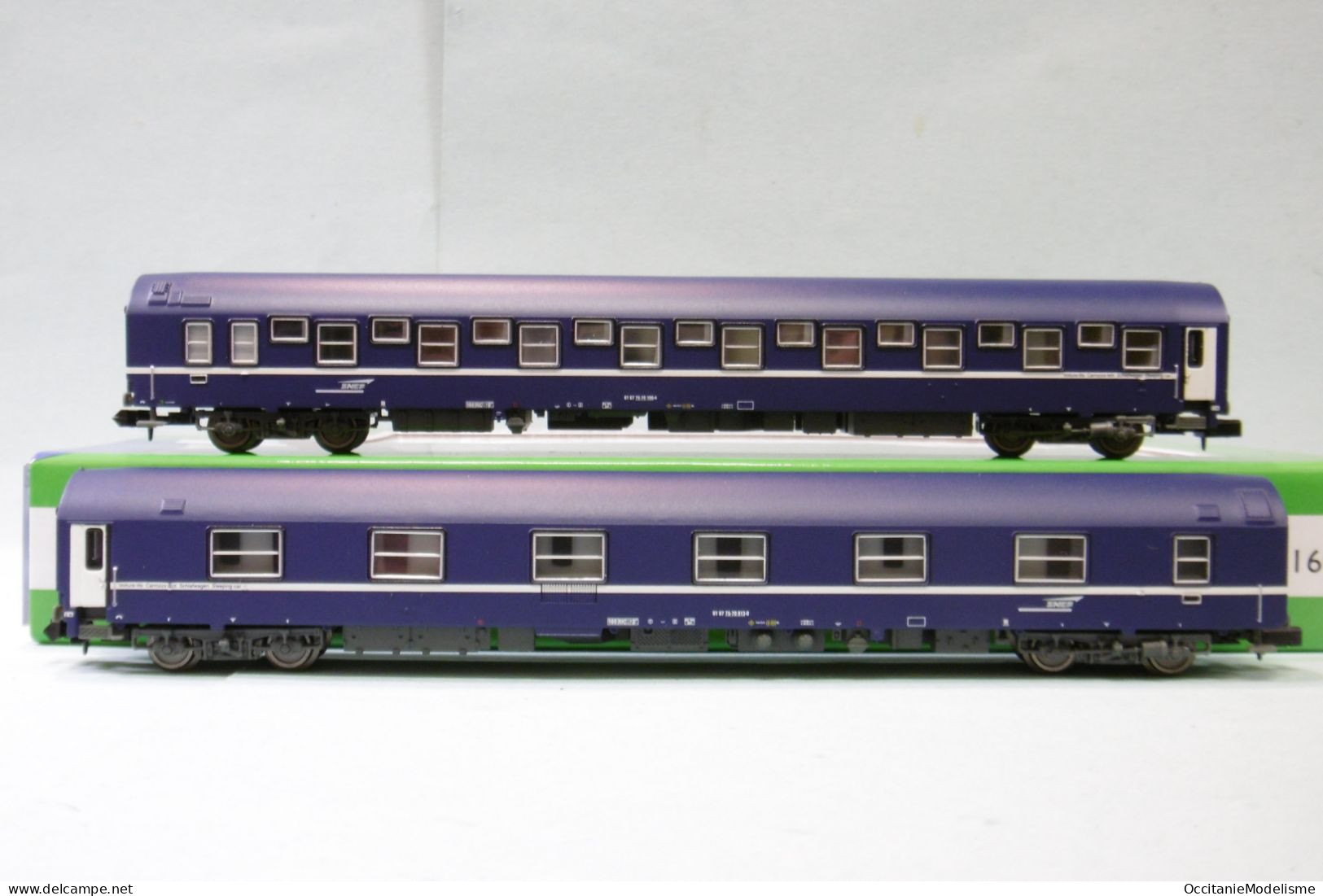 Arnold - Coffret 2 Voitures Lits T2 Casquette SNCF ép. V Réf. HN4342 Neuf N 1/160 - Coches De Viaje