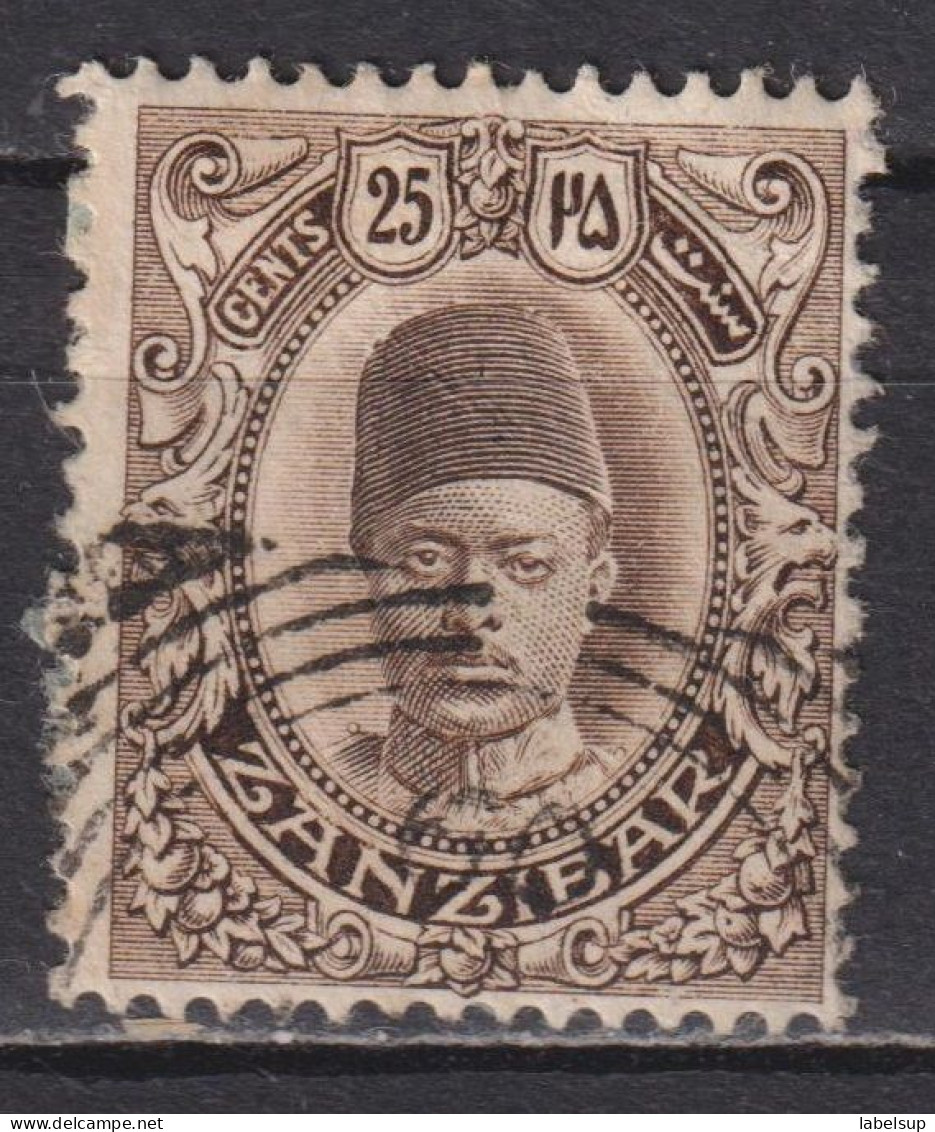 Timbre Oblitéré  De Zanzibar De 1908 YT 96 MI 94 - Zanzibar (...-1963)