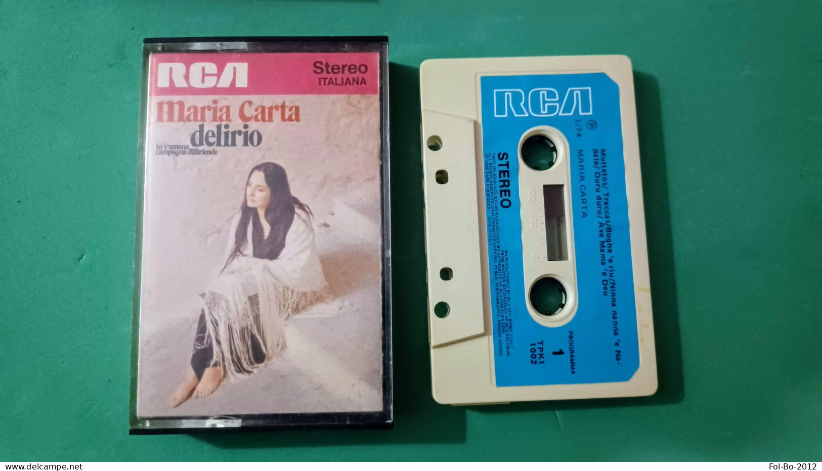 Maria Carla.delirio 1974.cassetta - Audiokassetten