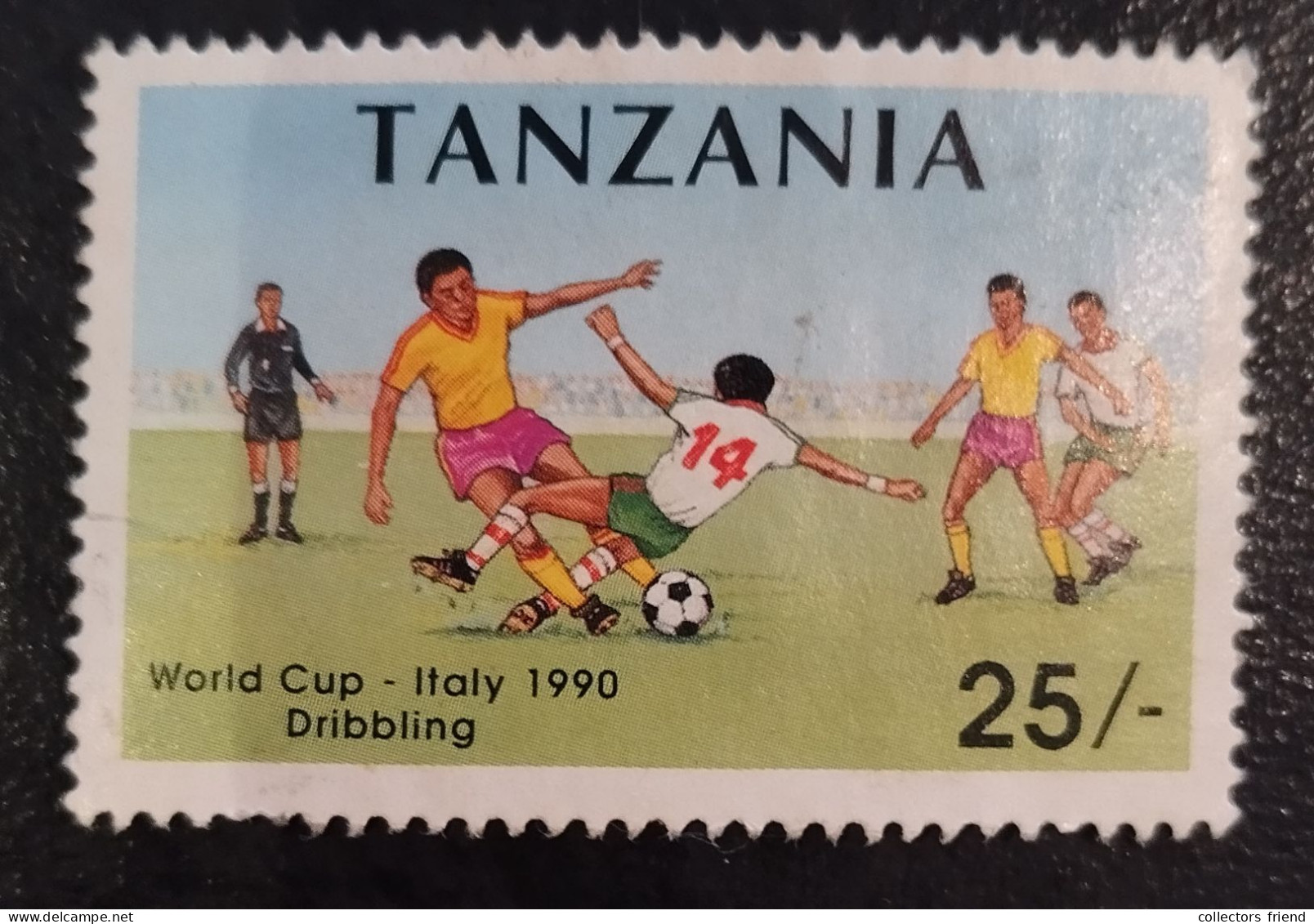 Tanzanie Tanzania - 1990 - FOOTBALL FUSSBALL SOCCER - Used - 1990 – Italie