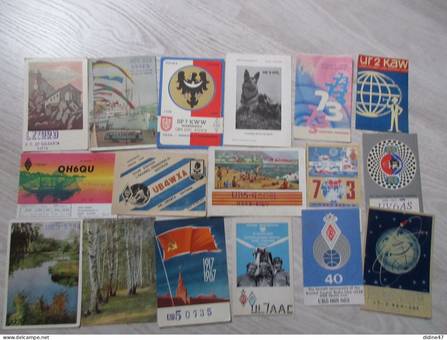 LOT DE CARTES QSL RADIO AMATEUR - CARTES ÉTRANGÈRES - Lot De 80 Différentes - Amateurfunk