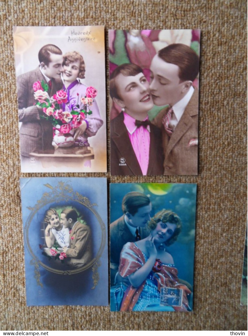 LOT 760 CPA Fantaisie thème couples   -Quelques scans disponibles