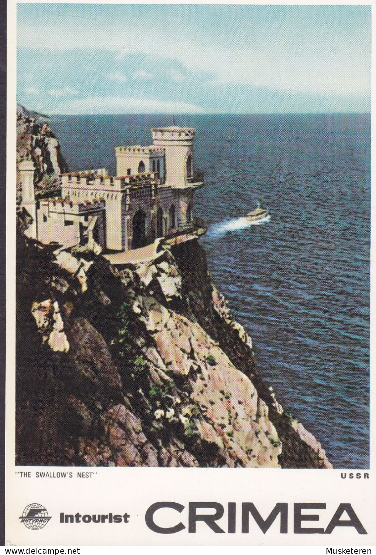 Soviet Union USSR PPC Ukraine Intourist Crimea Crimee Krim 'The Swallow's Nest (2 Scans) - Ukraine