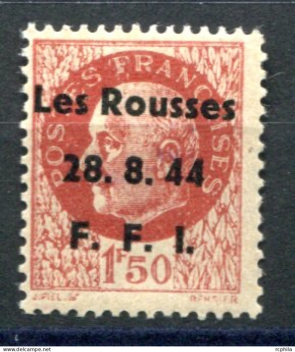 RC 27325 FRANCE COTE 20€ LIBÉRATION N° 7 LES ROUSSES F.F.I. JURA NEUF ** MNH TB - Libération