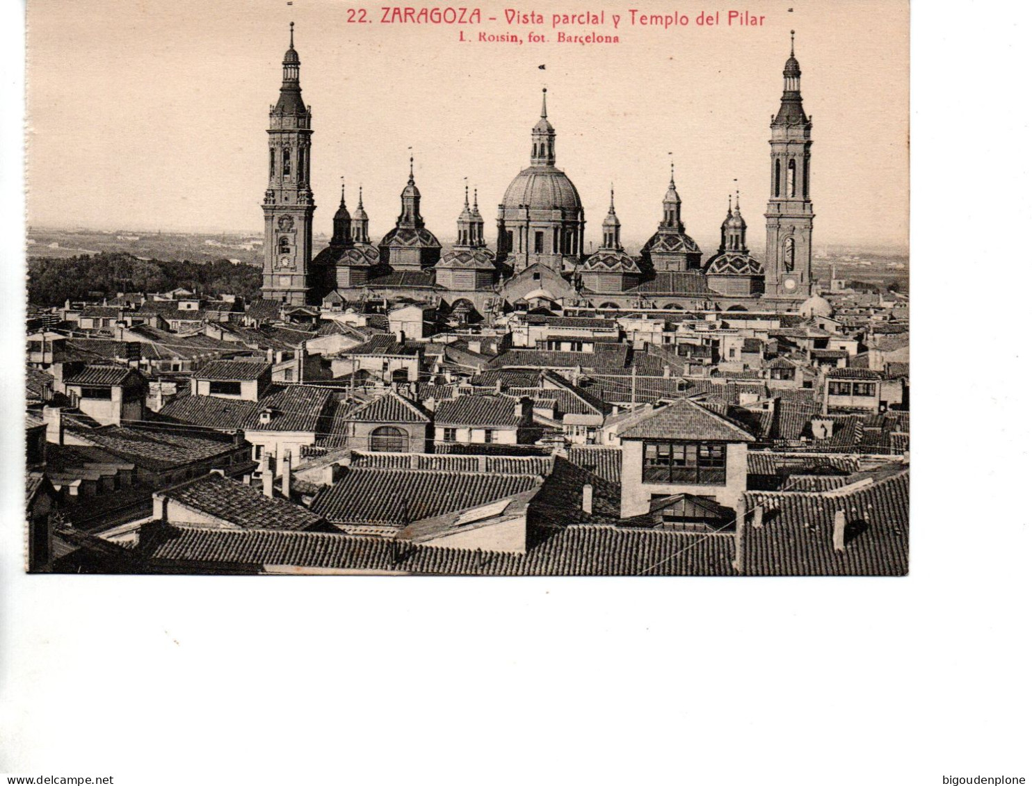 CP ZARAGOZA  Vista Parcial Y Templo Del Pilar - Zaragoza
