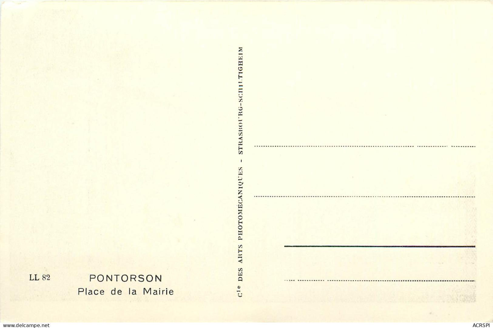 50 PONTORSON Place De La Mairie (scan Recto-verso) PFRCR00021P - Pontorson