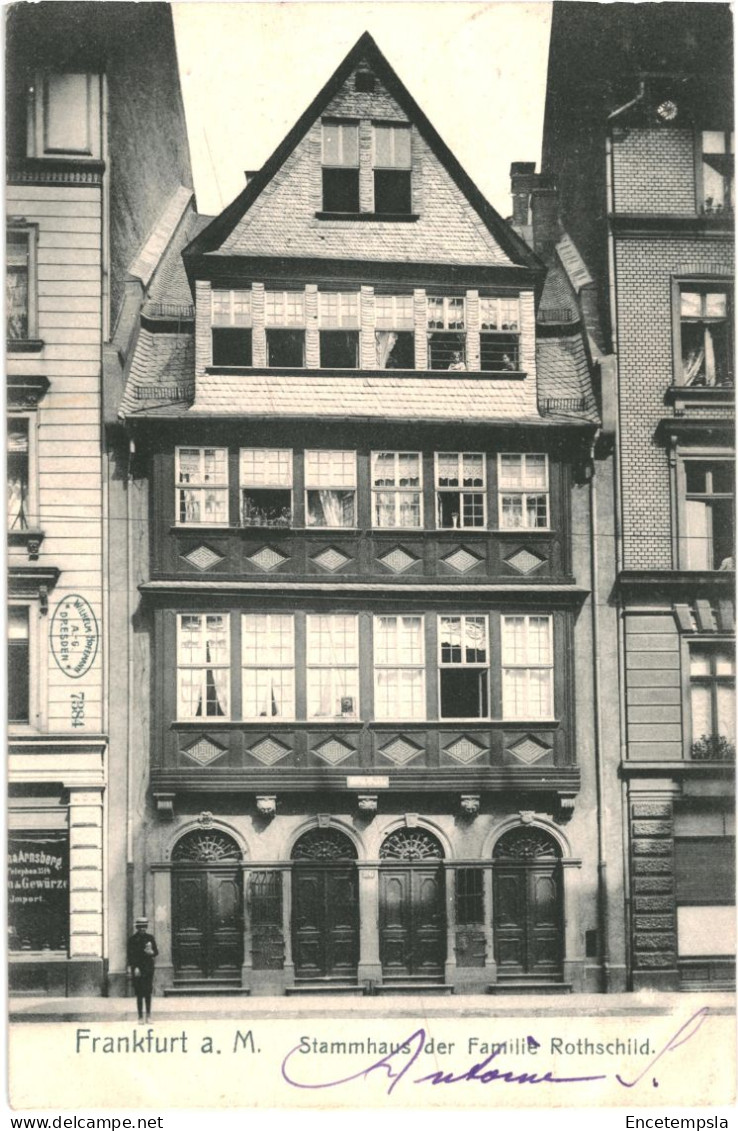 CPA Carte Postale Germany Frankfurt Am Main Stammhaus Der Familie Rothschild 1905  VM79150ok - Frankfurt A. Main