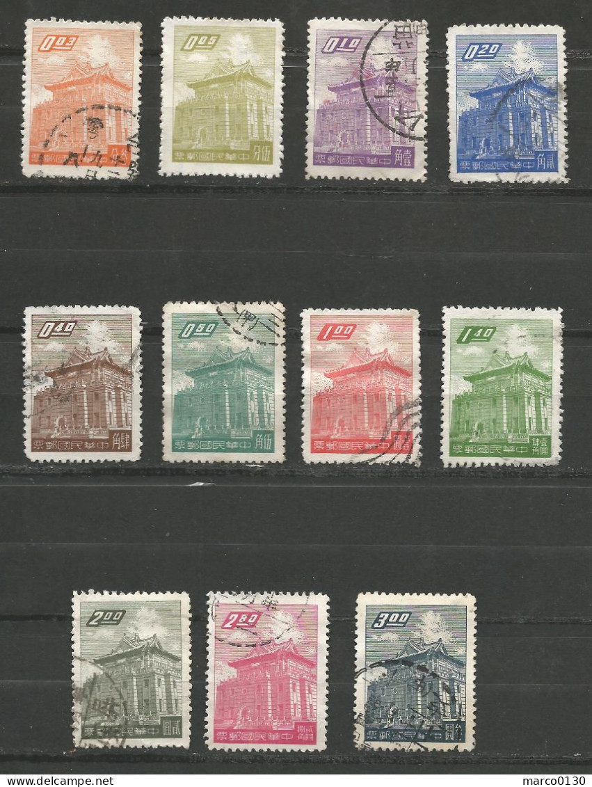 FORMOSE (TAIWAN) N° 284 AU N° 293 OBLITERE - Used Stamps