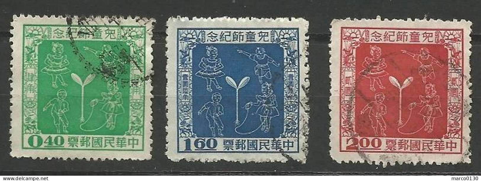 FORMOSE (TAIWAN) N° 207 + N° 208 + N° 209 OBLITERE - Used Stamps