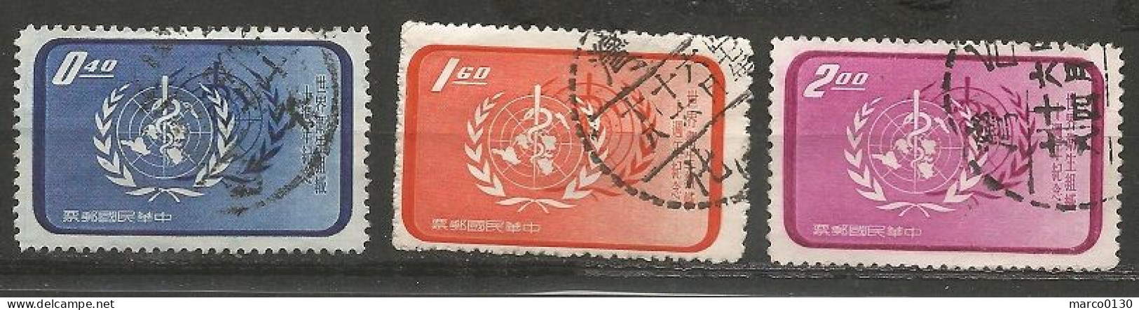 FORMOSE (TAIWAN) N° 259 + N° 260 + N° 261 OBLITERE - Used Stamps