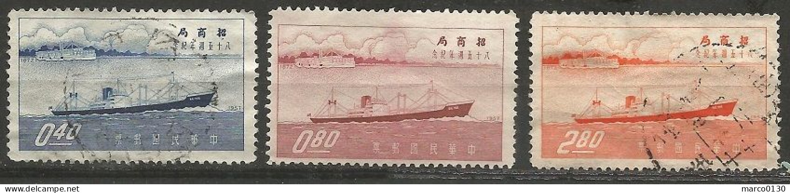 FORMOSE (TAIWAN) N° 237 + N° 238 + N° 239 OBLITERE - Used Stamps