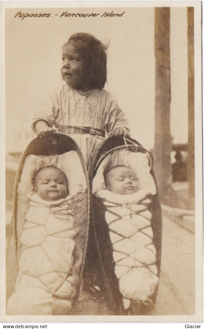 Vancouver Island - Canada - Papooses - Indian Native - Photo - Non Classés