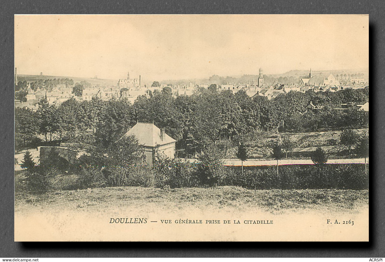 DOULLENS  Vue Générale Prise De La Citadelle  Carte Rare   (recto Verso)  PFRCR00027 P - Doullens