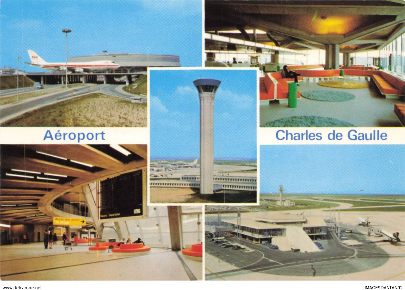 95 ROISSY EN FRANCE AN#MK0083 SOUVENIR MULTI VUES AEROPORT CHARLES DE GAULLE AVIONS - Roissy En France