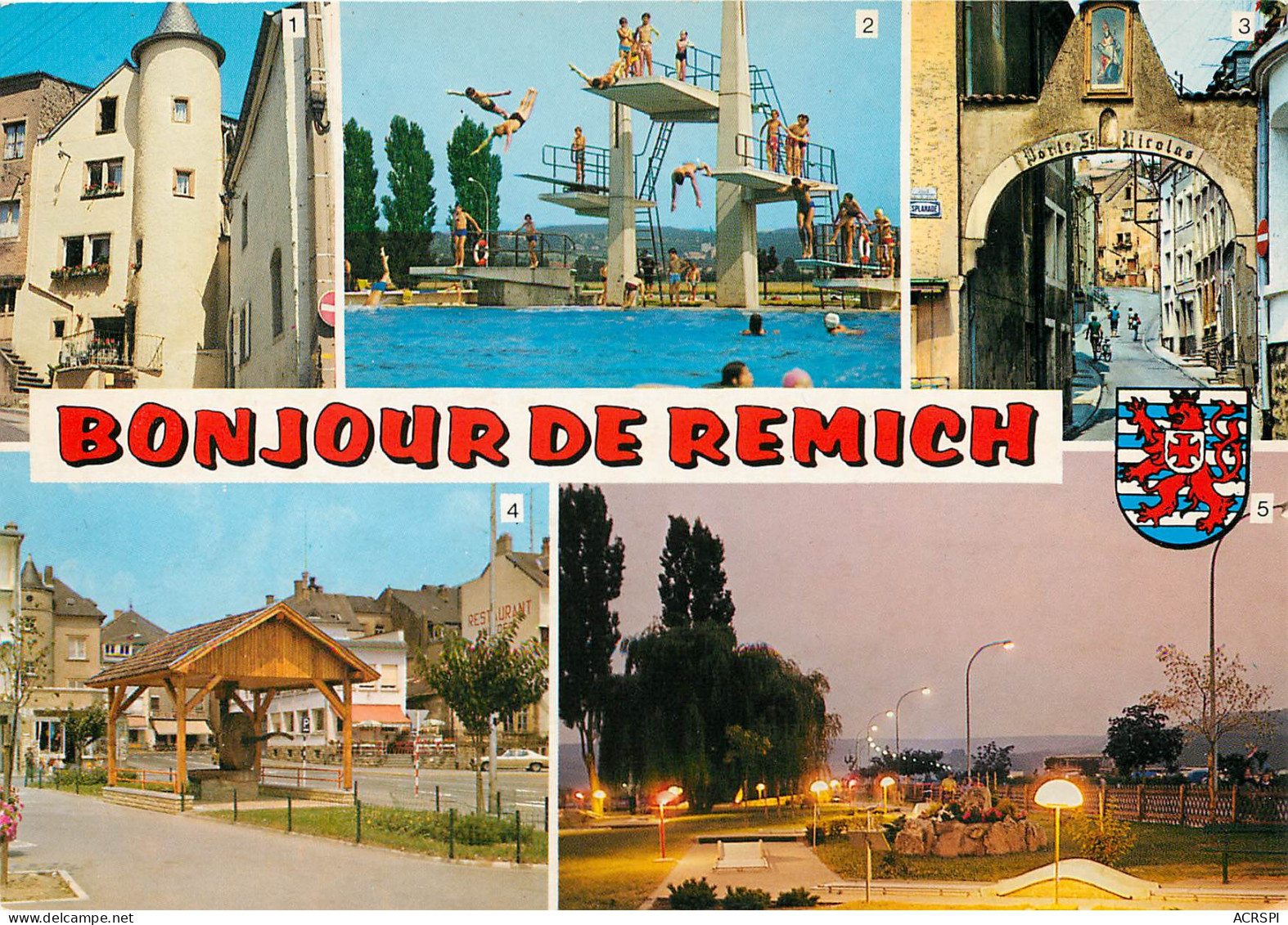 Bonjour De REMICH Multivue  (scan Recto-verso) PFRCR00027 P - Remich