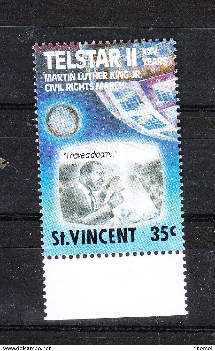 St. Vincent   -  1989. 25^ Anniv. Di Martin Kuther King. MNH - Martin Luther King